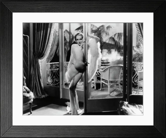 Framed Print : Marlene Dietrich Leans Against Doorway Framed Print : Marlene Dietrich Leans Against Doorway