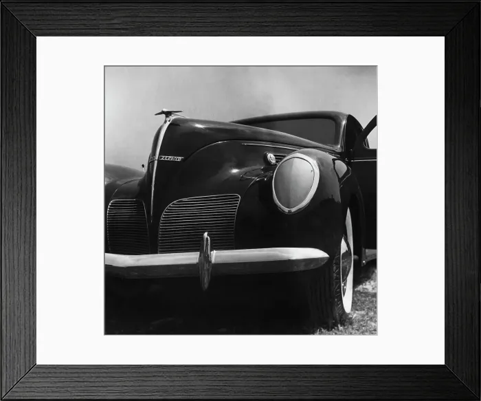 Framed Print : Front End of 1936-1940 Lincoln-Zephyr Framed Print : Front End of 1936-1940 Lincoln-Zephyr