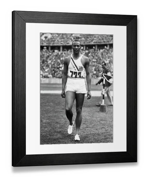 Framed Print : Full Length Photo Of Jesse Owens Framed Print : Full Length Photo Of Jesse Owens