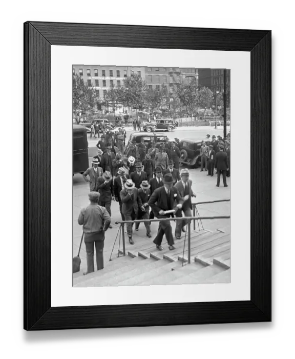 Framed Print : Vice Defendants Arriving at Courthouse Framed Print : Vice Defendants Arriving at Courthouse