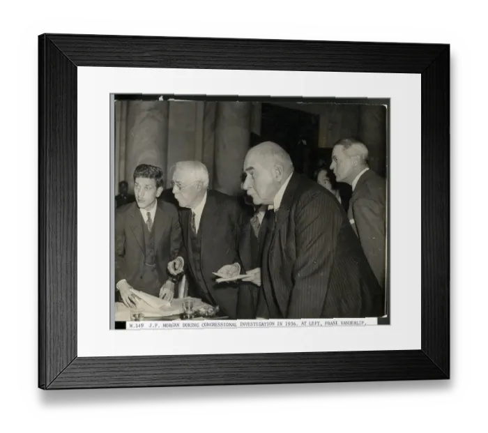Framed Print : J. P. Morgan Jr During His Investigation Framed Print : J. P. Morgan Jr During His Investigation