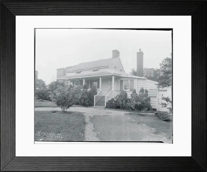 Framed Print : Edgar Allen Poe's Cottage Framed Print : Edgar Allen Poe's Cottage