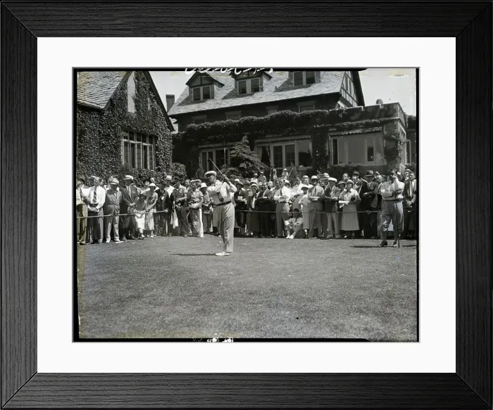 Framed Print : Tony Manero Swinging Club on Course