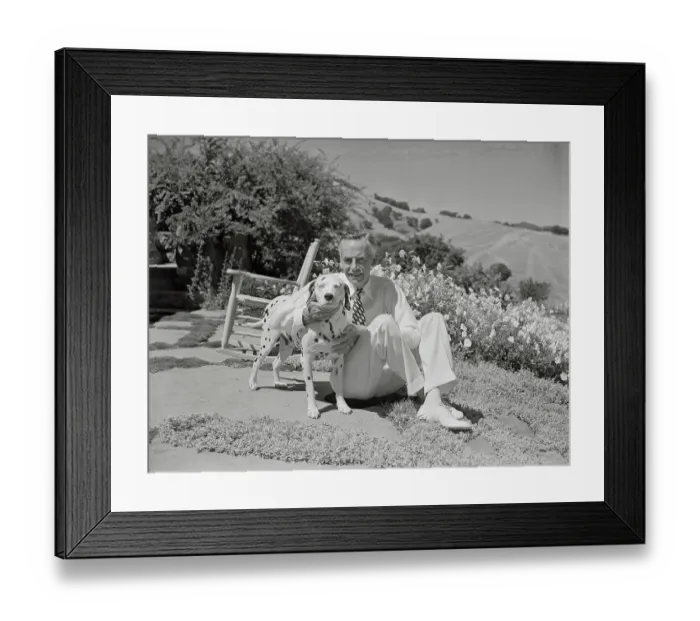 Framed Print : Eugene O'Neill with Dalmatian Framed Print : Eugene O'Neill with Dalmatian