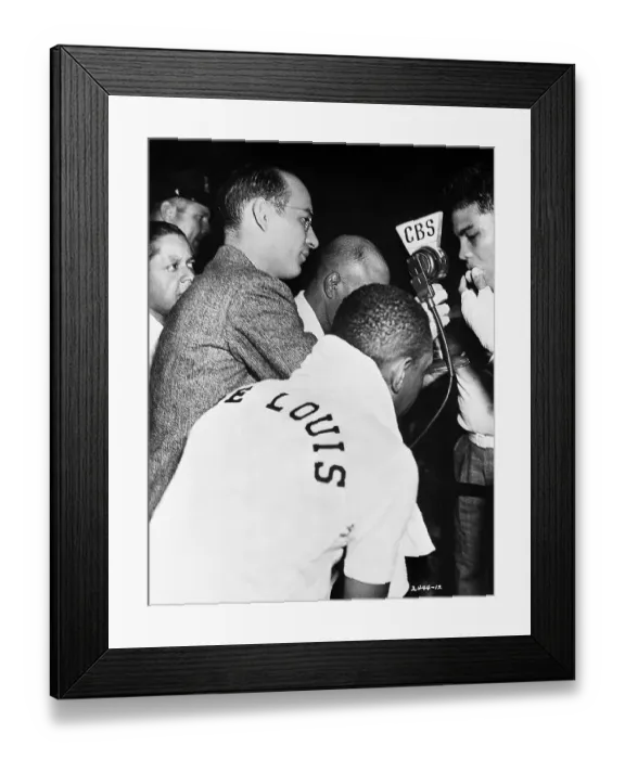 Framed Print : Ted Husing Broadcasts Boxing Framed Print : Ted Husing Broadcasts Boxing