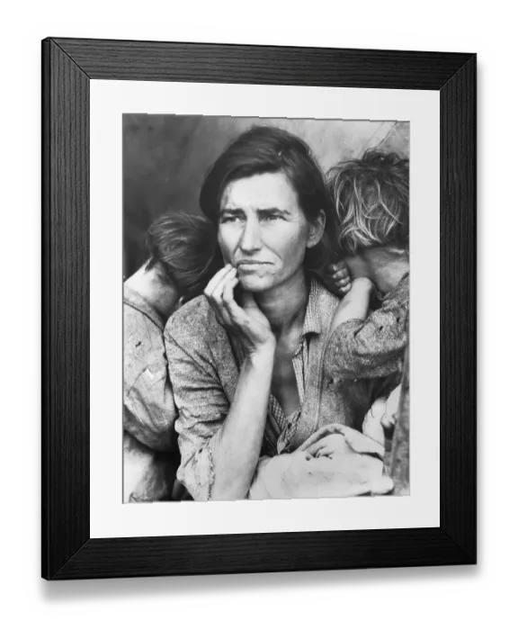 Framed Print : Migrant Mother by Dorothea Lange Framed Print : Migrant Mother by Dorothea Lange