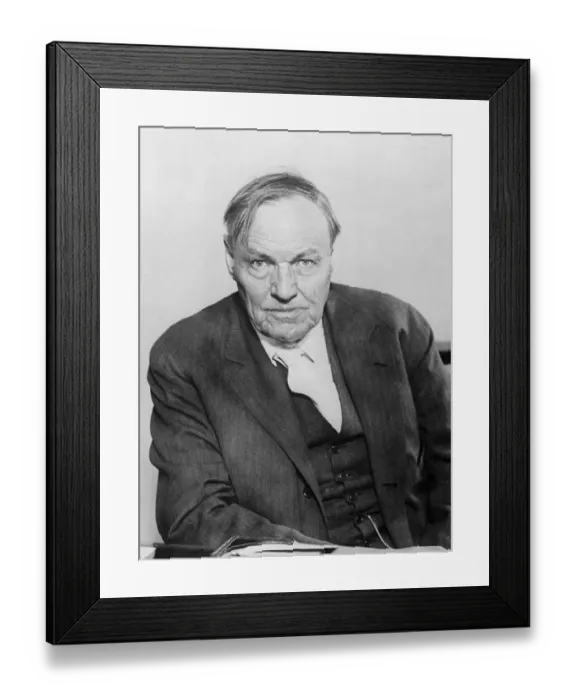 Framed Print : Clarence Darrow at His Desk Framed Print : Clarence Darrow at His Desk