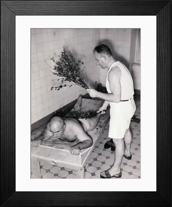 Framed Print : Man Receiving Massage Framed Print : Man Receiving Massage