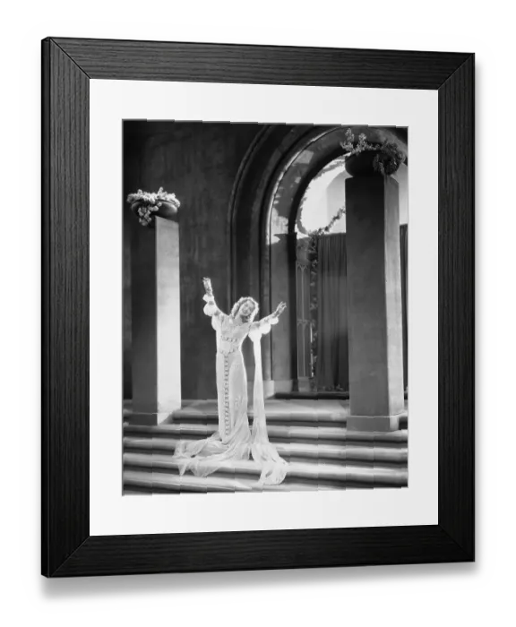 Framed Print : Jeanette MacDonald Wearing Medieval Gown in Rose Marie Framed Print : Jeanette MacDonald Wearing Medieval Gown in Rose Marie