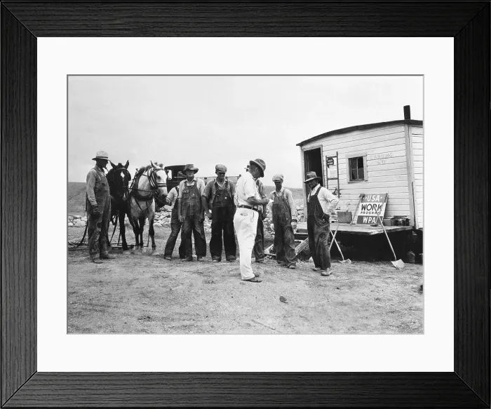 Framed Print : South Dakota Farmers in 1930s Framed Print : South Dakota Farmers in 1930s