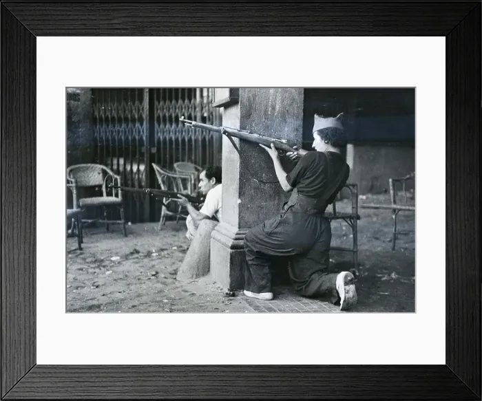 Framed Print : Spanish Woman In Actual Combat Framed Print : Spanish Woman In Actual Combat