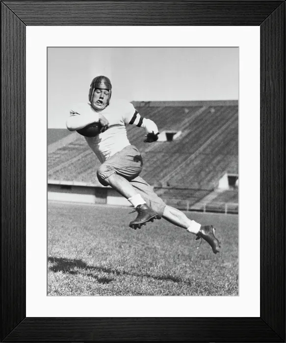 Framed Print : Jay Berwanger Running with Football Framed Print : Jay Berwanger Running with Football