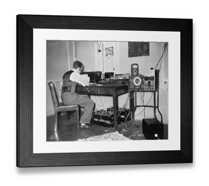 Framed Print : Wireless Picture Transmission Apparatus Test Framed Print : Wireless Picture Transmission Apparatus Test