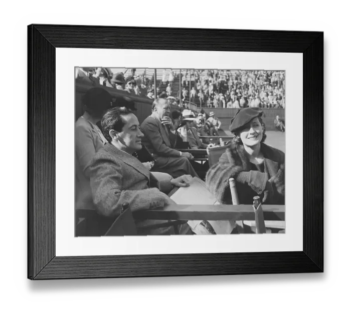 Framed Print : Irving Thalberg and Norma Shearer in Stadium Framed Print : Irving Thalberg and Norma Shearer in Stadium