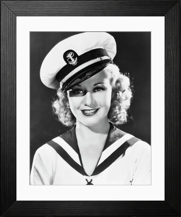 Framed Print : Portrait of Ginger Rogers Framed Print : Portrait of Ginger Rogers
