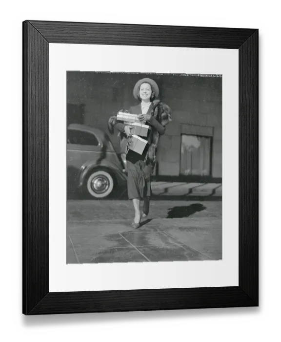 Framed Print : Frances Drake Shopping Framed Print : Frances Drake Shopping