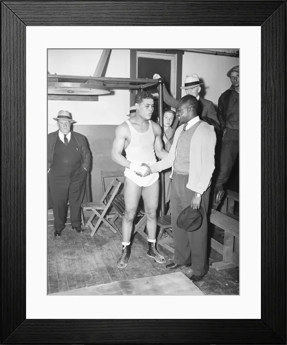 Framed Print : Joe Lillard and Joe Louis Framed Print : Joe Lillard and Joe Louis