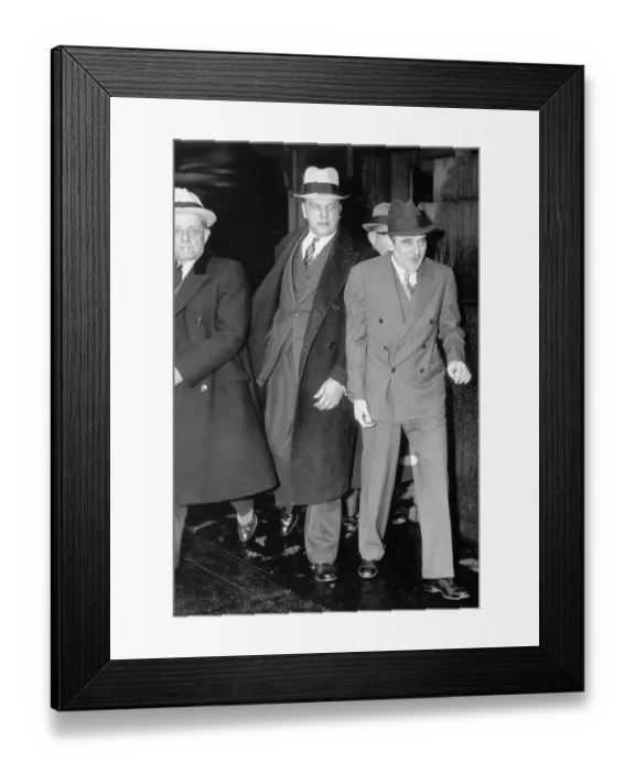 Framed Print : Victor Lustig Leaving Prison Framed Print : Victor Lustig Leaving Prison