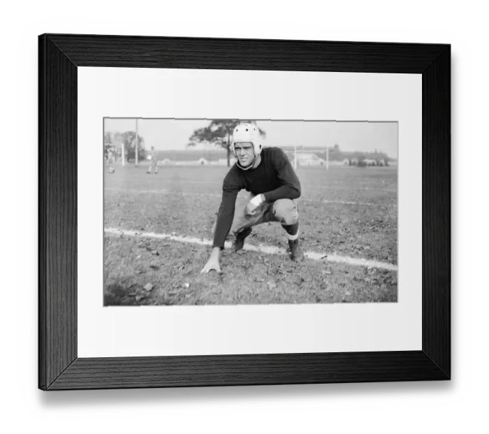 Framed Print : Larry Kelley as New Yale Grid Captain Framed Print : Larry Kelley as New Yale Grid Captain