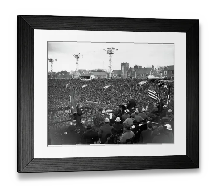 Framed Print : President Roosevelt Giving Speech Framed Print : President Roosevelt Giving Speech