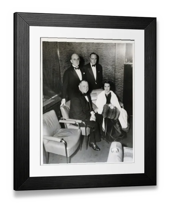 Framed Print : Company Executives and Lily Pons Framed Print : Company Executives and Lily Pons