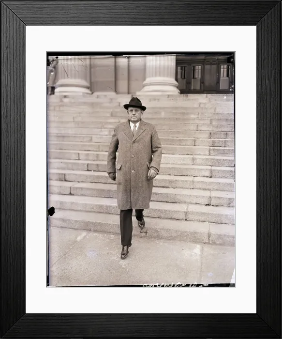 Framed Print : Governor Alfred Landon at State Capitol Framed Print : Governor Alfred Landon at State Capitol