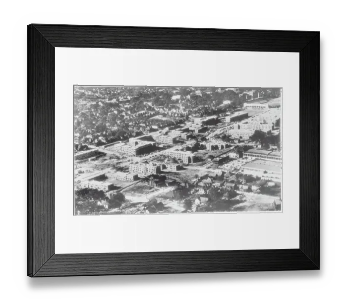 Framed Print : Aerial View of Housing Projects Framed Print : Aerial View of Housing Projects