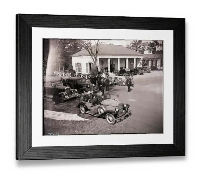 Framed Print : President Roosevelt and Passengers in Car Framed Print : President Roosevelt and Passengers in Car