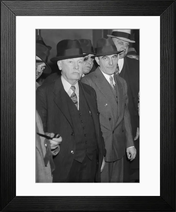 Framed Print : Deputies Escorting Victor Lustig Framed Print : Deputies Escorting Victor Lustig