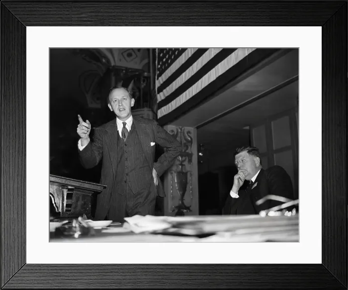 Framed Print : Harry Hopkins Speaking at Conference Framed Print : Harry Hopkins Speaking at Conference