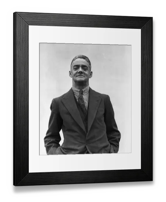Framed Print : Lord Nuffield, Brit Car Maker, On Boat Framed Print : Lord Nuffield, Brit Car Maker, On Boat