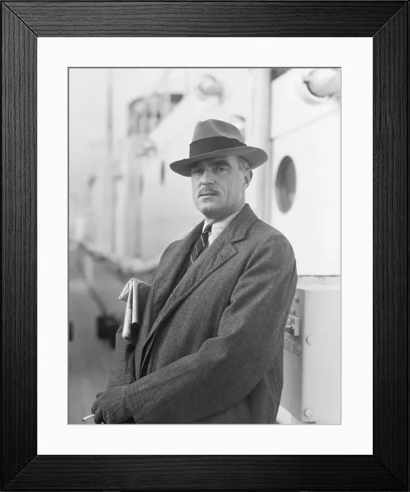 Framed Print : Thornton Wilder Returning To U.S Framed Print : Thornton Wilder Returning To U.S