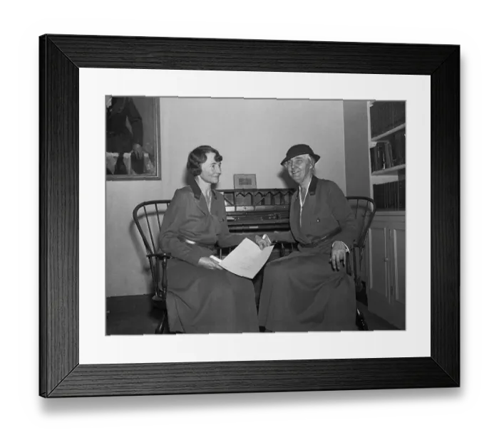 Framed Print : Wives of Politicians Visiting Girl Scout Headquarters Framed Print : Wives of Politicians Visiting Girl Scout Headquarters