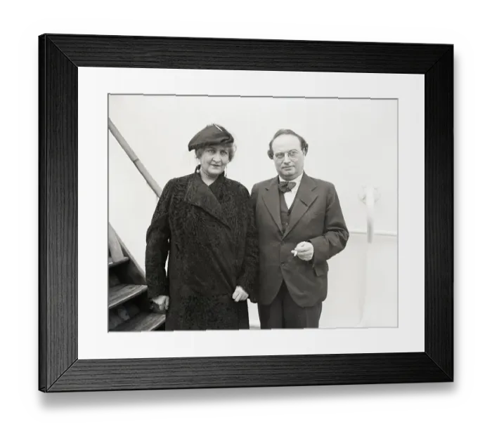 Framed Print : Franz Werfel and Wife Framed Print : Franz Werfel and Wife