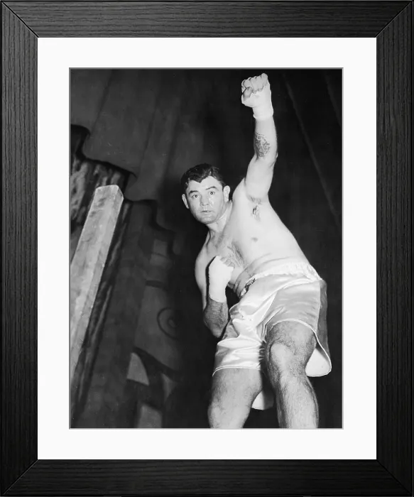 Framed Print : Jim Braddock Fights Exhibition Bout in Seattle Framed Print : Jim Braddock Fights Exhibition Bout in Seattle