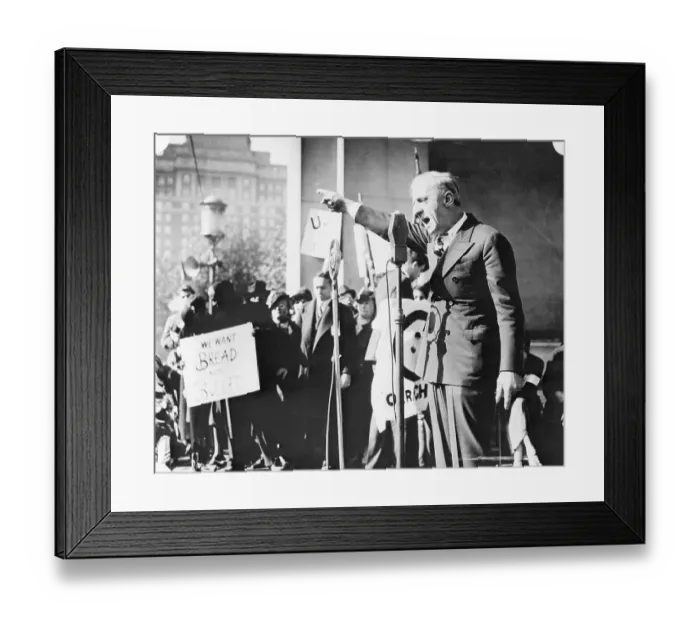 Framed Print : General Butler Addressing A Crowd Framed Print : General Butler Addressing A Crowd