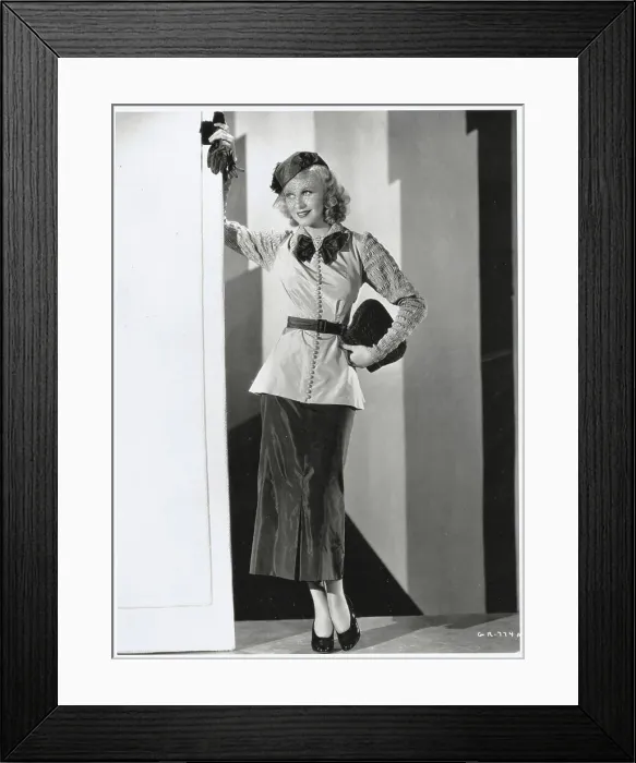 Framed Print : Ginger Rogers Modeling Ensemble Framed Print : Ginger Rogers Modeling Ensemble