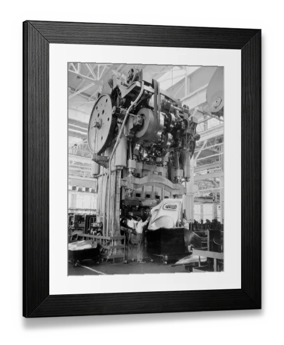 Framed Print : Auto Production 1935, Pontiac, Michigan