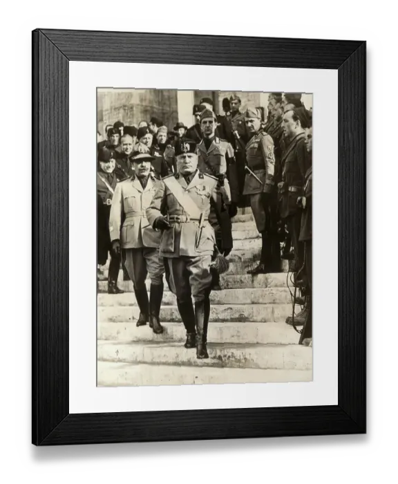 Framed Print : Benito Mussolini Framed Print : Benito Mussolini
