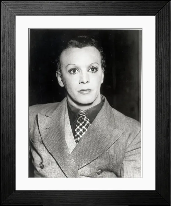 Framed Print : Female Impersonator Leon La Verde Framed Print : Female Impersonator Leon La Verde