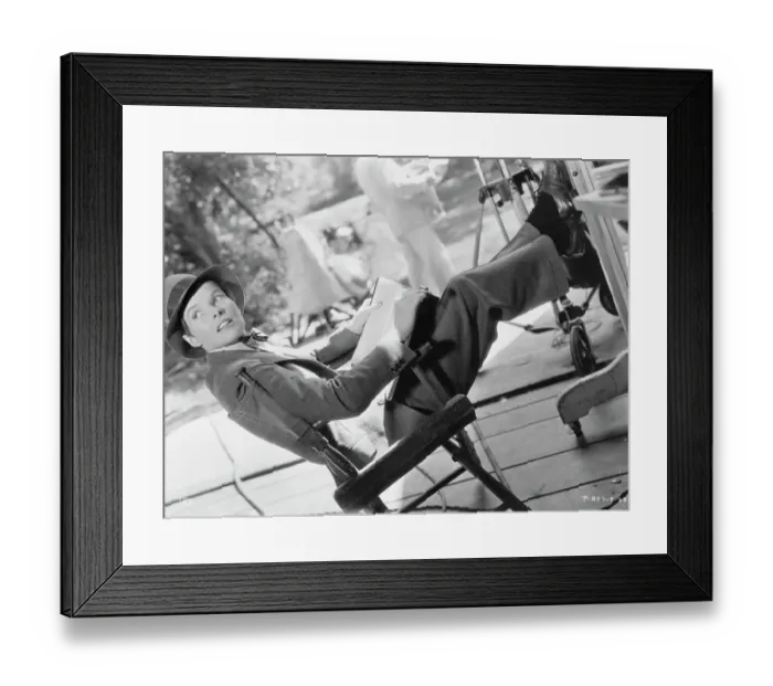 Framed Print : Katharine Hepburn Dressed as a Man Framed Print : Katharine Hepburn Dressed as a Man