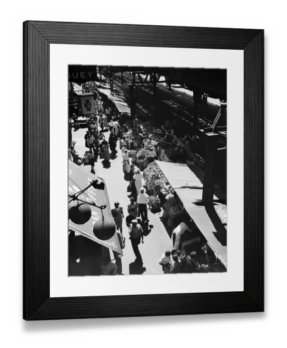 Framed Print : Outdoor Market On Eighth Ave In Harlem Framed Print : Outdoor Market On Eighth Ave In Harlem