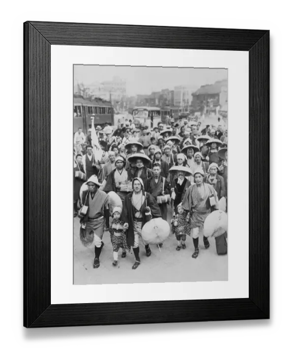 Framed Print : Portrait of Travelling Group in Japan Framed Print : Portrait of Travelling Group in Japan