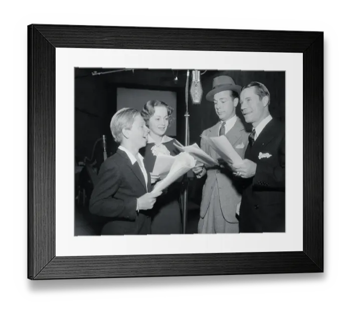 Framed Print : Mickey Rooney and Other Players Framed Print : Mickey Rooney and Other Players