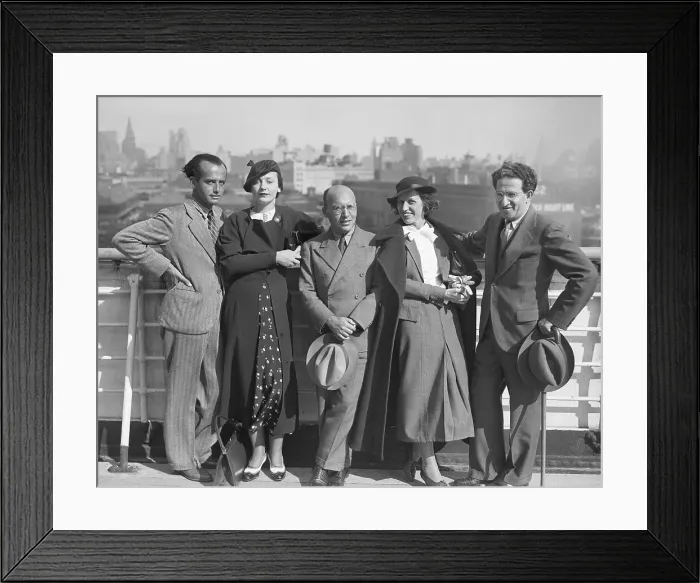 Framed Print : Acting Troop Arriving in New York Framed Print : Acting Troop Arriving in New York