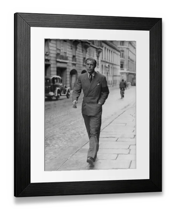Framed Print : Sweden's Prince Bertil in Paris