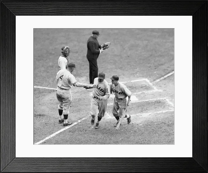 Framed Print : Billy Herman Crossing Home Plate