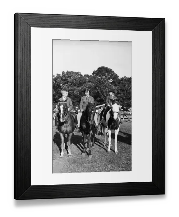 Framed Print : Society Girls Riding in Horse Show Framed Print : Society Girls Riding in Horse Show