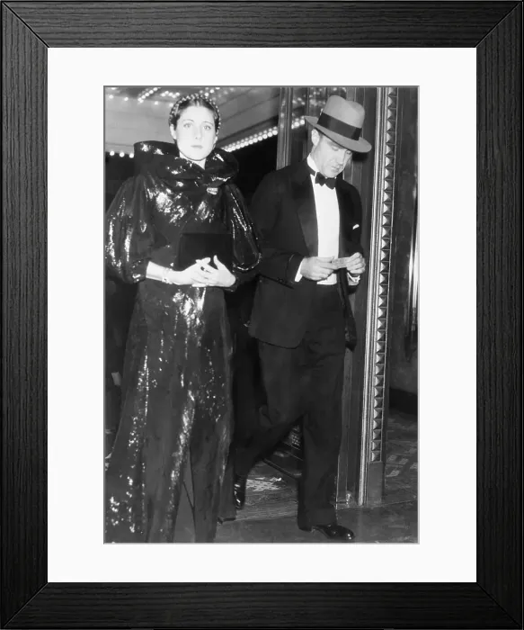 Framed Print : Claire Booth and Henry Luce at Premiere