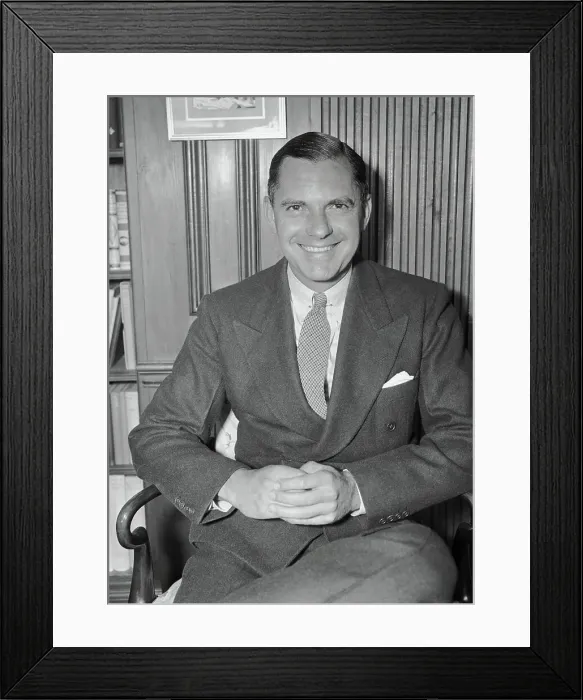 Framed Print : Publisher Bennett Cerf Framed Print : Publisher Bennett Cerf